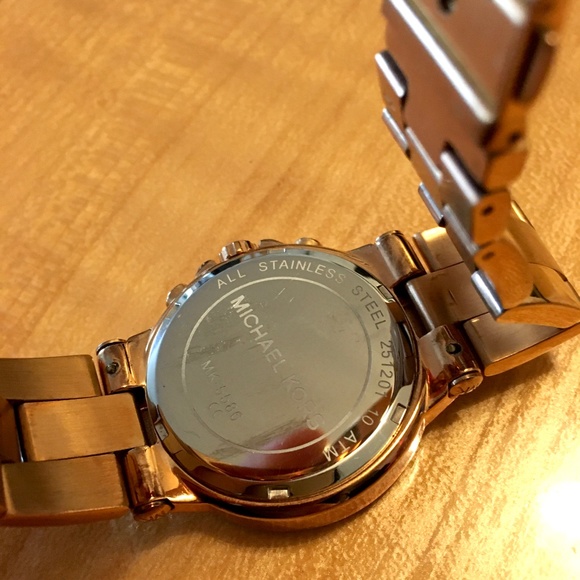 Michael Kors Rose Gold Swarovski Crystals Watch - Picture 6 of 6